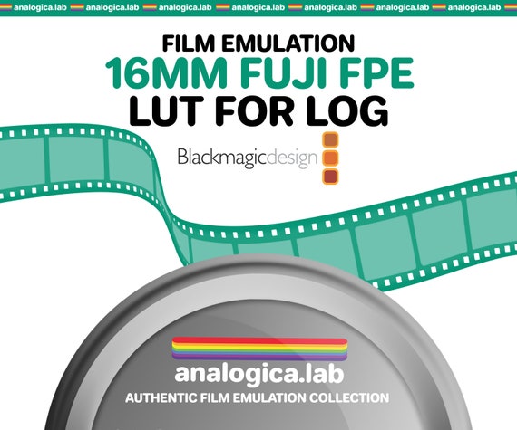 LUT Super16 Fuji FPE 16MM Film Simulation, Professional Color Grading Bmpcc Cameras filetype: .cube for BMD Gen5 Film Emulation