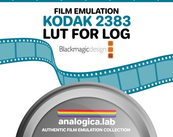 LUT KODAK 2383 D55 D60 D65 35MM Film Simulation for Professional Color Grading Bmpcc Cameras filetype: .cube for BMD Gen5 Film Emulation