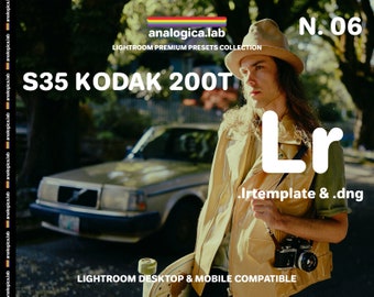 Lightroom Preset S35 KODAK 200T S35MM Film Simulation Premium Desktop & Mobile | Lightroom Presets .lrtemplate / .dng | analogica.lab #06