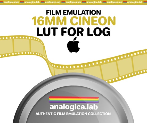 LUT Super16 CINEON 16MM Film Simulation, Professional Color Grading VideoLut iPhone filetype: .cube for Apple LOG Film Emulation