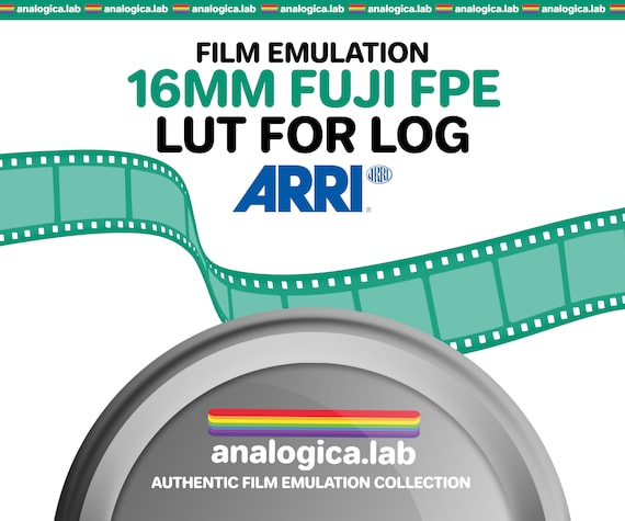 LUT Super16 Fuji FPE 16MM Film Simulation, Professional Color Grading VideoLut PhotoLut filetype: .cube for Arri LogC3 Film Emulation