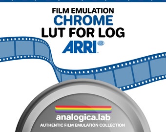 LUT KODAK CHROME 35MM Film Simulation, Professional Color Grading VideoLut PhotoLut filetype: .cube for Arri LogC3 Film Emulation