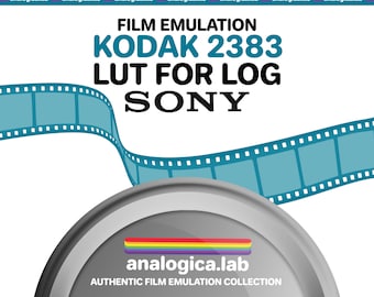 LUT KODAK 2383 D55 D60 D65 35MM Film Simulation, Professional Color Grading VideoLut PhotoLut filetype: .cube for SONY SLog3 Film Emulation