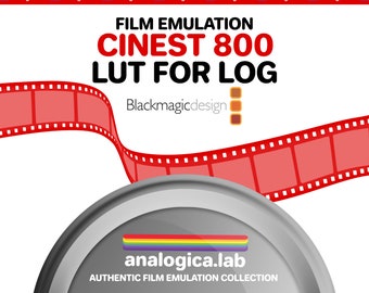 LUT CINEST 800 35MM Film Simulation for Professional Color Grading Bmpcc Cameras filetype: .cube for BMD Gen5 Film Emulation