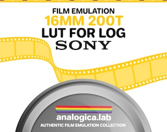 LUT Super16 KODAK 200T 16MM Film Simulation, Professional Color Grading VideoLut PhotoLut filetype: .cube for SONY SLog3 Film Emulation