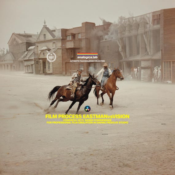 FilmProcess Eastman Vs Vision - DaVinci Resolve DCTL - PowerGrade with FilmPrint + 8 DCTL Tools - ACES ACEScct Academy Color Encoding System