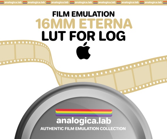 LUT FujiFilm ETERNA 500 16MM Film Simulation, Professional Color Grading VideoLut iPhone filetype: .cube for Apple LOG Film Emulation