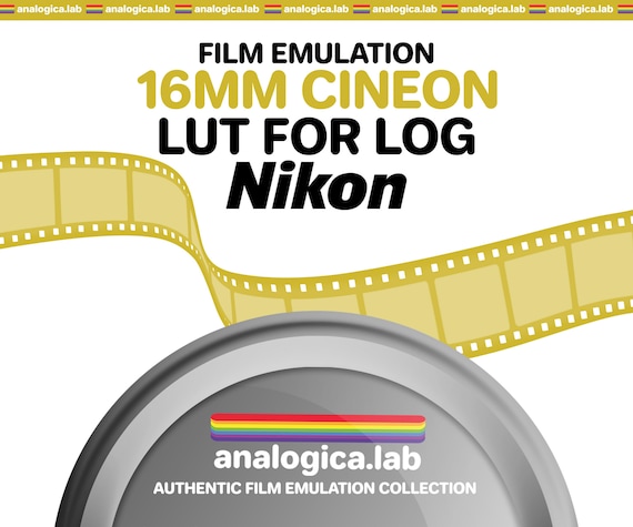 LUT Super16 CINEON 16MM Film Simulation, Professional Color Grading VideoLut PhotoLut filetype: .cube for Nikon N-Log Film Emulation