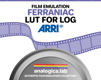 LUT FERRANIACOLOR 35MM Film Simulation, Professional Color Grading VideoLut PhotoLut filetype: .cube for Arri LogC3 Film Emulation
