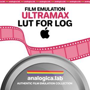 LUT KODAK UltraMax, 35MM Film Simulation, Professional Color Grading VideoLut iPhone filetype: .cube for Apple LOG Film Emulation