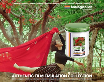 LUT CINEON 16MM - Cube Lut For Rec709 & LOG - Film Emulation developed by analogicalab