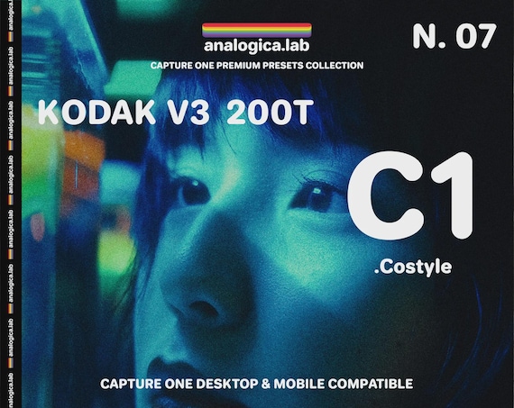 35MM KODAK 200T Capture One Style - Desktop & Mobile Pc Mac iPad Pro C1 Preset .costyle - For Professional Photography