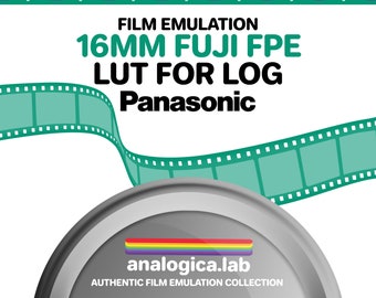 LUT Super16 Fuji FPE 16MM Film Simulation, Professional Color Grading Lumix Cameras filetype: .cube Panasonic V-Log Film Emulation