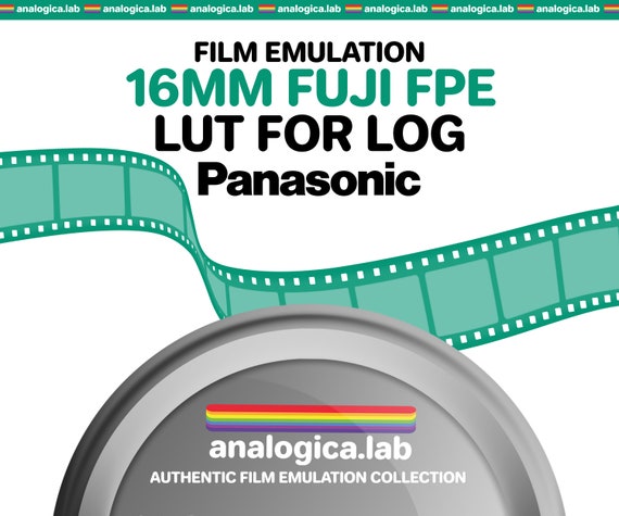 LUT Super16 Fuji FPE 16MM Film Simulation, Professional Color Grading Lumix Cameras filetype: .cube Panasonic V-Log Film Emulation