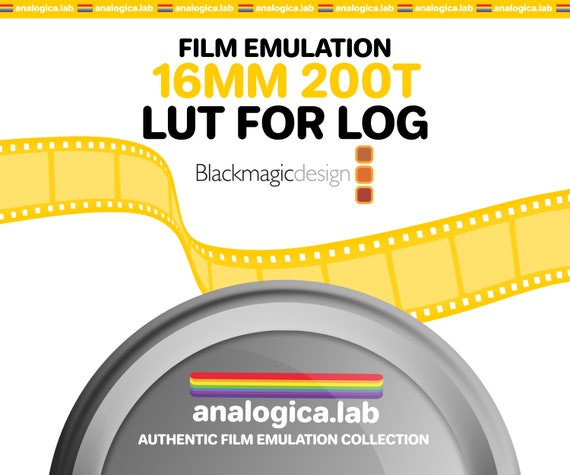 LUT Super16 KODAK 200T, 16MM Film Simulation for Professional Color Grading Bmpcc Cameras filetype: .cube for BMD Gen5 Film Emulation