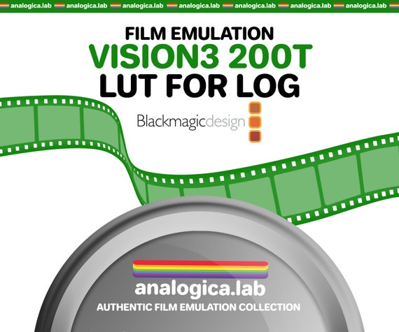 LUT KODAK VISION3 200T 35MM Film Simulation for Professional Color Grading Bmpcc Cameras filetype: .cube for BMD Gen5 Film Emulation