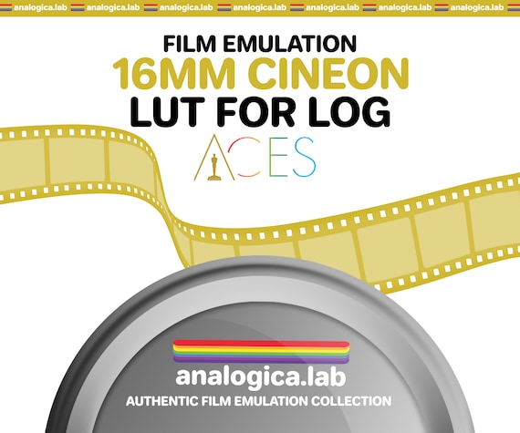 LUT Super16 CINEON 16MM Film Simulation for Professional Color Grading VideoLut PhotoLut filetype: .cube for ACES ACEScct Film Emulation