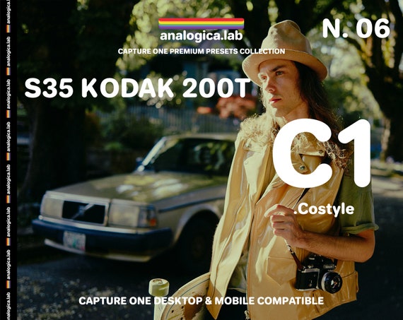Capture One Preset S35 KODAK 200T S35MM Film Simulation Premium Desktop & Mobile Pc Mac iPad Pro | C1 Presets .costyle | analogica.lab #06