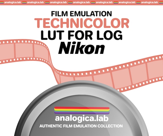 LUT TECHNICOLOR Film Simulation, Professional Color Grading VideoLut PhotoLut filetype: .cube for Nikon N-Log Film Emulation