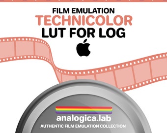 LUT TECHNICOLOR Film Simulation, Professional Color Grading VideoLut iPhone filetype: .cube for Apple LOG Film Emulation