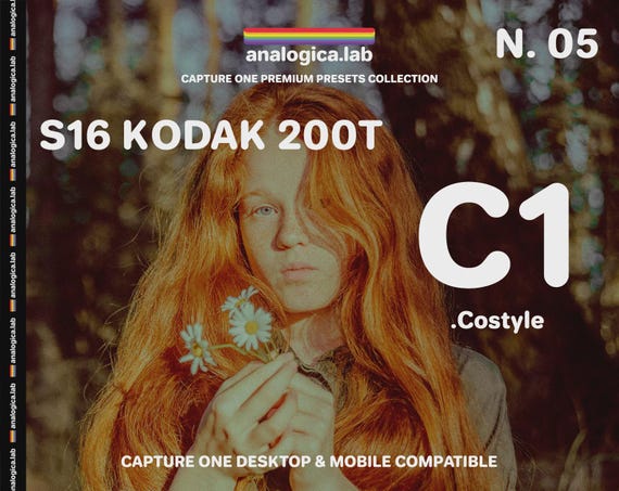 S16 KODAK 200T Capture One Style - Desktop & Mobile Pc Mac iPad Pro C1 Preset .costyle - For Professional Photography