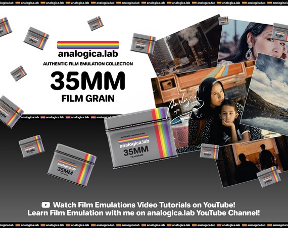 Film Grain Overlay - 35MM Version .mov ProRes 4444 Professional Quality 4K Resolution Video 24FPS Cinema for Film Emulation Color Grading