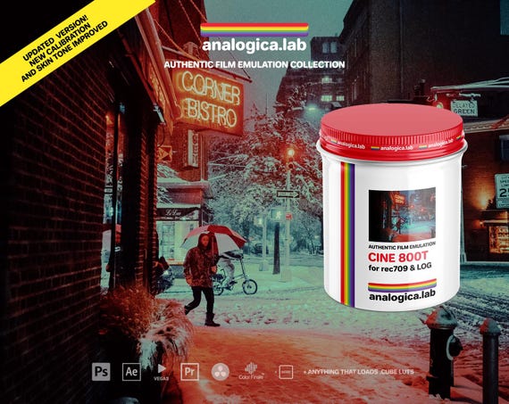 Cine800 LUT By analogica.lab Film Emulation LUTs & Grading Tools
