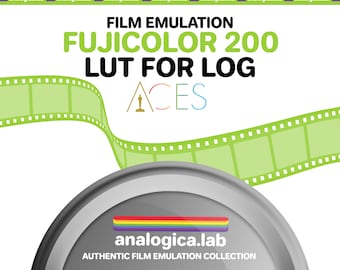 LUT FUJICOLOR C200 35MM Film Simulation for Professional Color Grading VideoLut PhotoLut filetype: .cube for ACES ACEScct Film Emulation