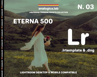 Fuji Eterna 500 Lightroom Preset: 35mm Film Simulation (Desktop & Mobile .dng/.lrtemplate) - For Professional Photography