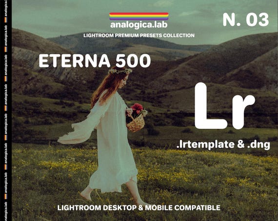 Fuji Eterna 500 Lightroom Preset: 35mm Film Simulation (Desktop & Mobile .dng/.lrtemplate) - For Professional Photography