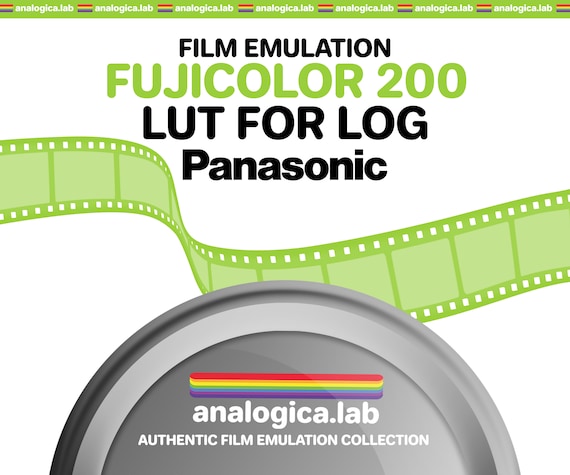 LUT FUJICOLOR C200 35MM Film Simulation, Professional Color Grading Lumix Cameras filetype: .cube Panasonic V-Log Film Emulation