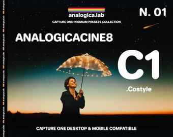 Capture One Preset CINEST 800 35MM Film Simulation Premium Desktop & Mobile Pc Mac iPad Pro | C1 Presets .costyle | analogica.lab #01