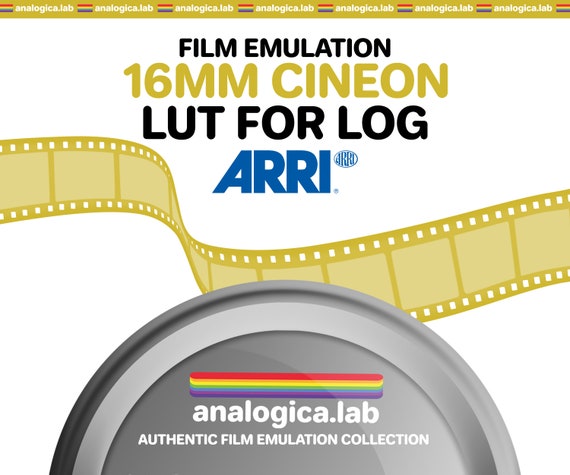 LUT Super16 CINEON 16MM Film Simulation, Professional Color Grading VideoLut PhotoLut filetype: .cube for Arri LogC3 Film Emulation