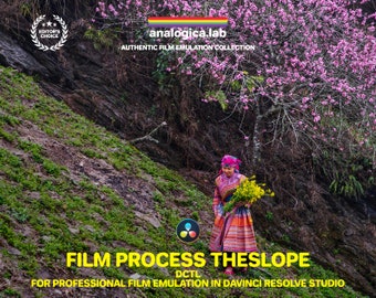 Film Process TheSlope - DCTLe for Professional Film Emulation in DaVinci Resolve Studio by analogicalab