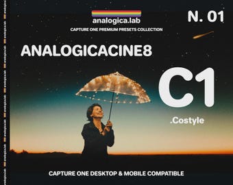 35MM CINE800 - Capture One Style - Desktop & Mobile Pc Mac iPad Pro C1 Preset .costyle - For Professional Photography