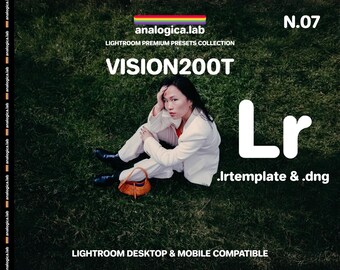 Kodak Vision3 200T Lightroom Preset: 35mm Film Simulation (Desktop & Mobile) .lrtemplate / .dng For Professional Photography