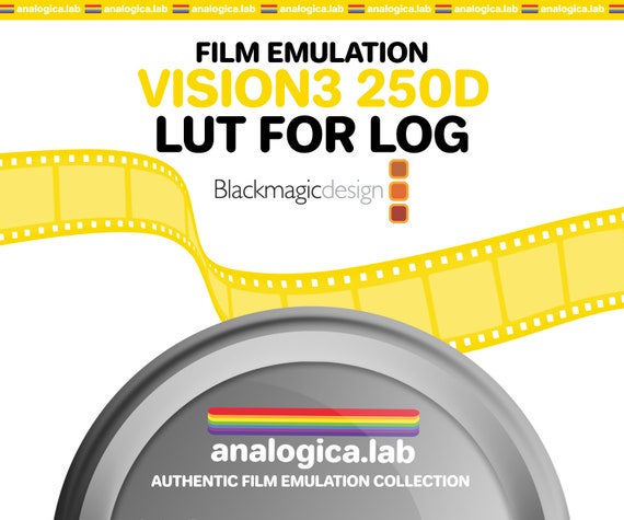 LUT KODAK VISION3 250D 35MM Film Simulation for Professional Color Grading Bmpcc Cameras filetype: .cube for BMD Gen5 Film Emulation