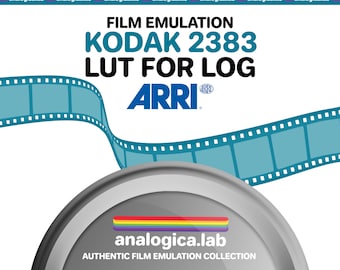LUT KODAK 2383 D55 D60 D65 35MM Film Simulation, Professional Color Grading VideoLut PhotoLut filetype: .cube for Arri LogC3 Film Emulation