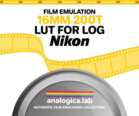 LUT Super16 KODAK 200T 16MM Film Simulation, Professional Color Grading VideoLut PhotoLut filetype: .cube for Nikon N-Log Film Emulation