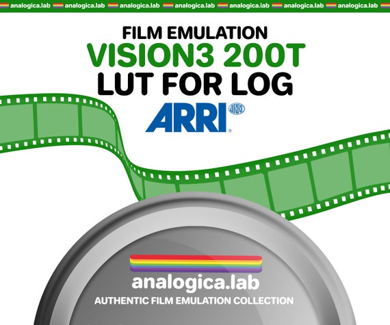 LUT KODAK VISION3 200T 35MM Film Simulation, Professional Color Grading VideoLut PhotoLut filetype: .cube for Arri LogC3 Film Emulation