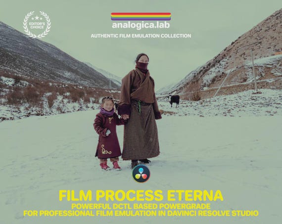 Film Process Eterna DCTLe Based PowerGrade (FilmPrint + 8 Tools) By analogica.lab Film Emulation LUTs & Grading Tools