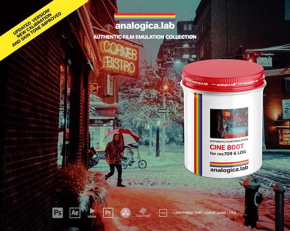 35MM CINEST 800 - Film Emulation LUTs for Rec709 - For Professional Filmmaking and Photography