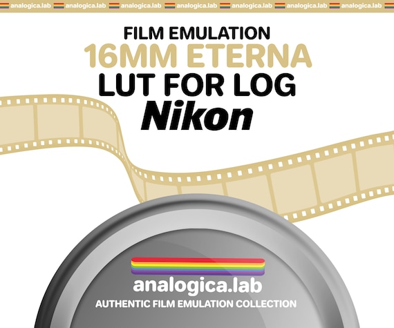 LUT FujiFilm ETERNA 500 16MM Film Simulation, Professional Color Grading VideoLut PhotoLut filetype: .cube for Nikon N-Log Film Emulation