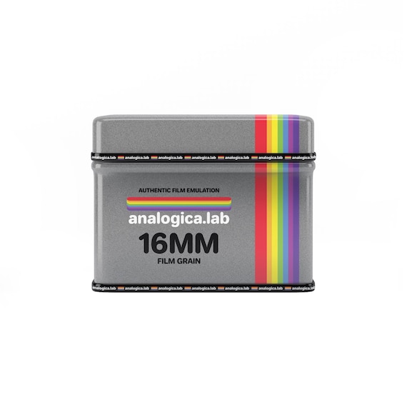 Film Grain Overlay - 16MM Version .mov ProRes 4444 Professional Quality 4K Resolution Video 24FPS Cinema for Film Emulation Color Grading