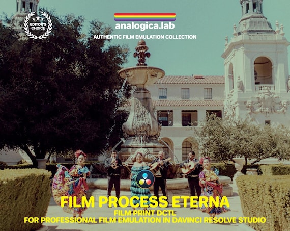 Film Process Eterna DCTLe FilmPrint  By analogica.lab Film Emulation LUTs & Grading Tools