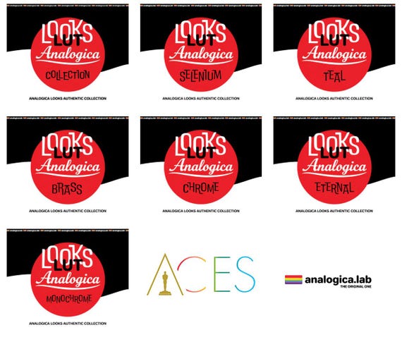 AnalogicaLooks Collection - LUT for ACES ACEScct - For Professional Filmmaking and Photography