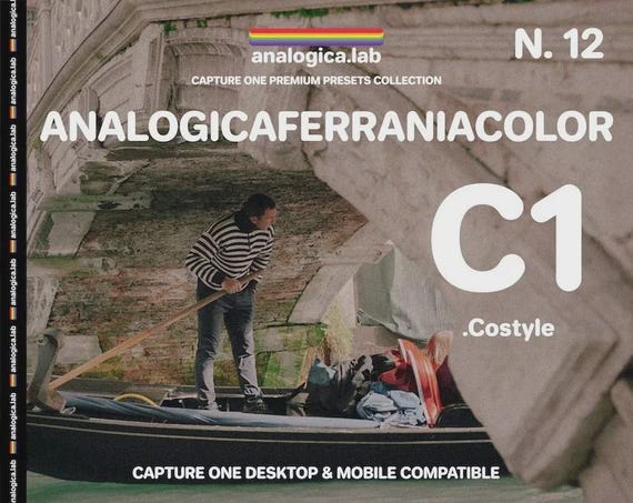 35MM FERRANIACOLOR - Capture One Style - Desktop & Mobile Pc Mac iPad Pro C1 Preset .costyle - For Professional Photography