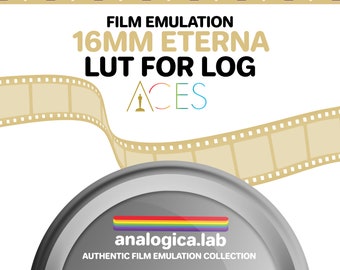 LUT FujiFilm ETERNA 500 16MM Film Simulation for Professional Color Grading VideoLut filetype: .cube for ACES ACEScct Film Emulation