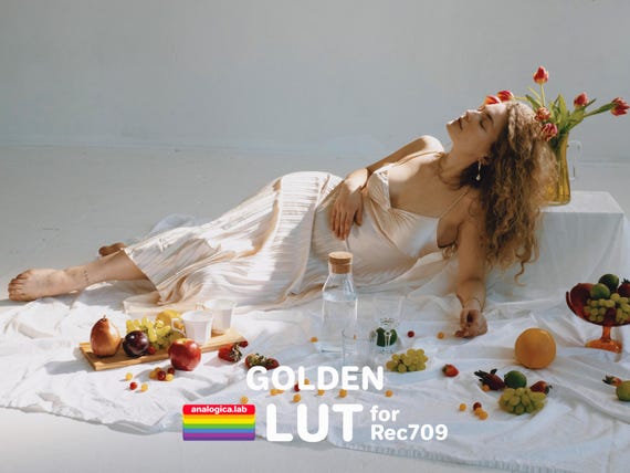 LUT GOLDEN Film Simulation Professional Color Grading VideoLut PhotoLut filetype: .cube for Rec709 Film Emulation