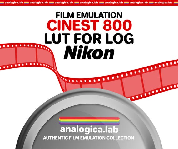 LUT CINEST 800 35MM Film Simulation, Professional Color Grading VideoLut PhotoLut filetype: .cube for Nikon N-Log Film Emulation
